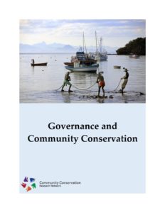 thumbnail of Governance and Community Conservation Guidebook