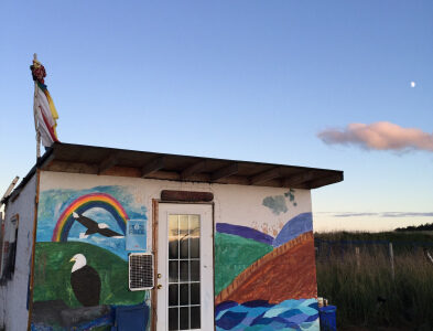 The Treaty Truckhouse on the Sipekne’katik River (photo by Sadie Beaton)