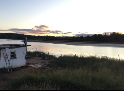 The Treaty Truckhouse on the Sipekne’katik River (Photo by Sadie Beaton)