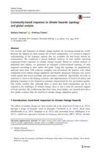 thumbnail of Paterson & Charles 2019 Community-based Responses to Climate